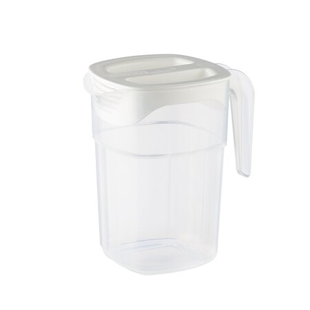 Araven STACKABLE BEVERAGE PITCHER W/WHITE LID, POLYPROPYLENE 47 OZ. 11402